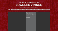 Desktop Screenshot of lowndesfootball.com